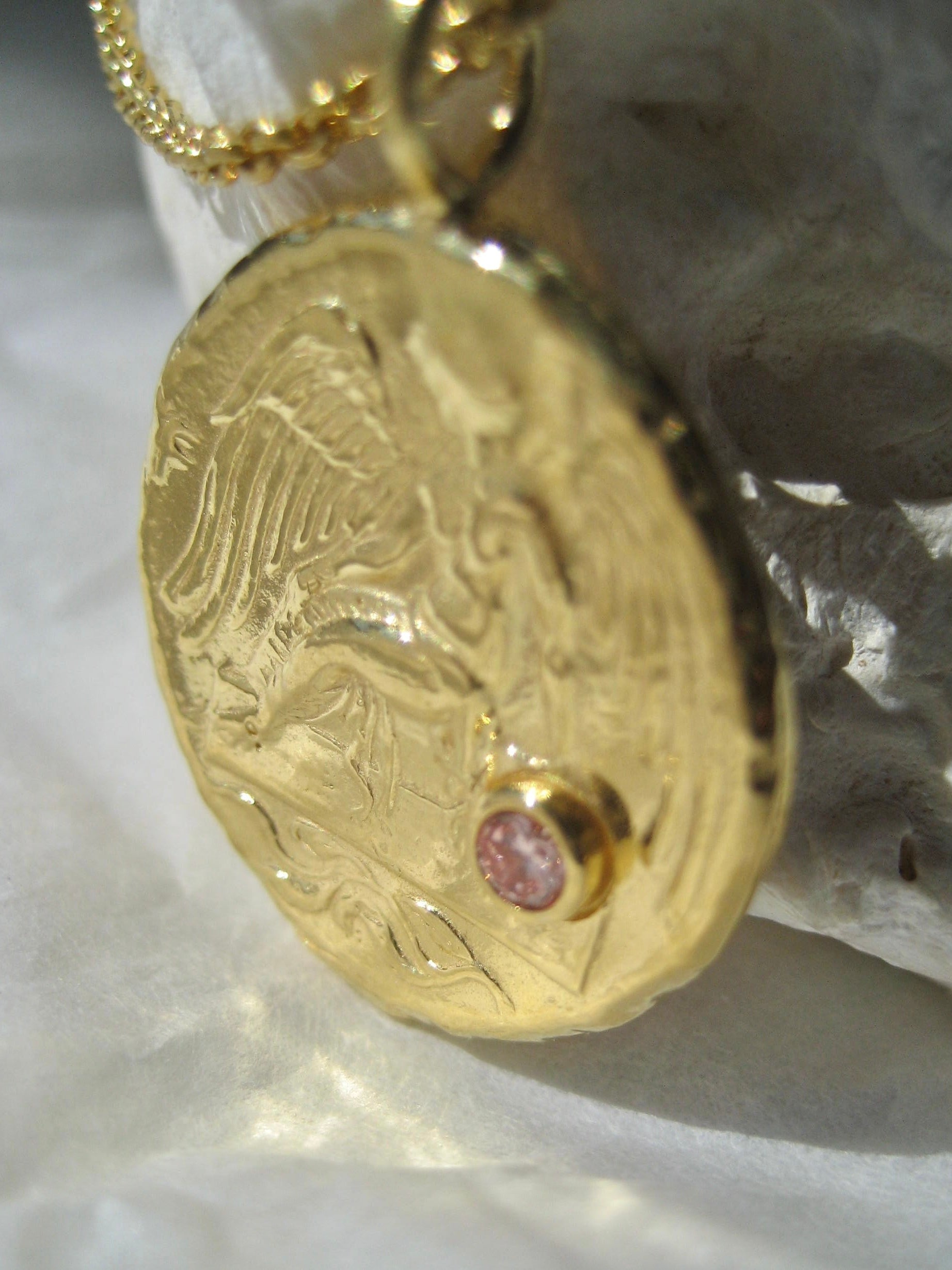 Diamond Winged Victory Necklace