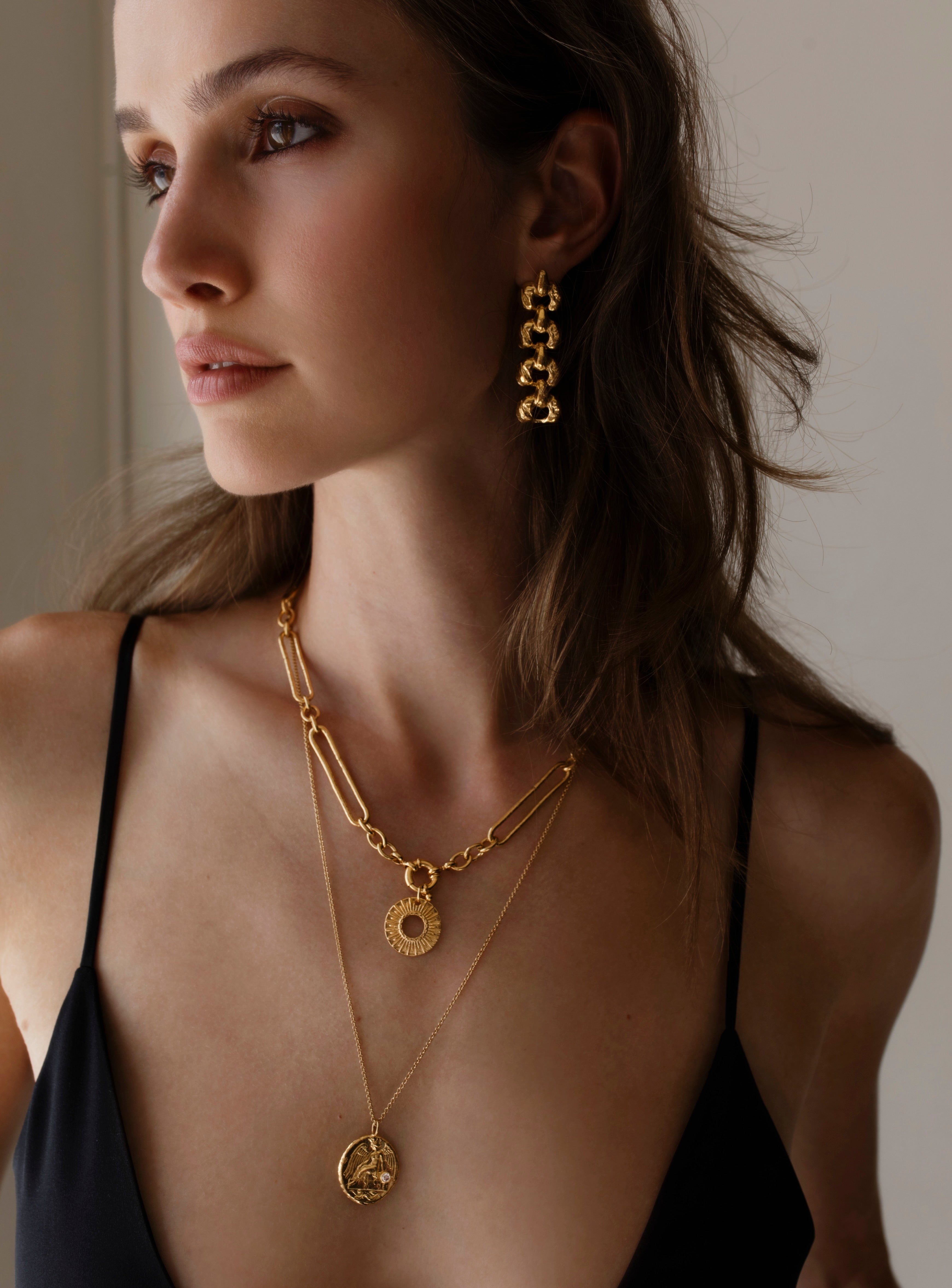 Diamond Winged Victory Necklace