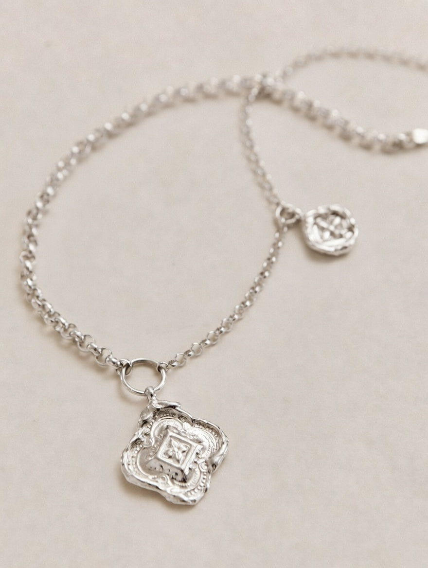 Colliding Compass Necklace