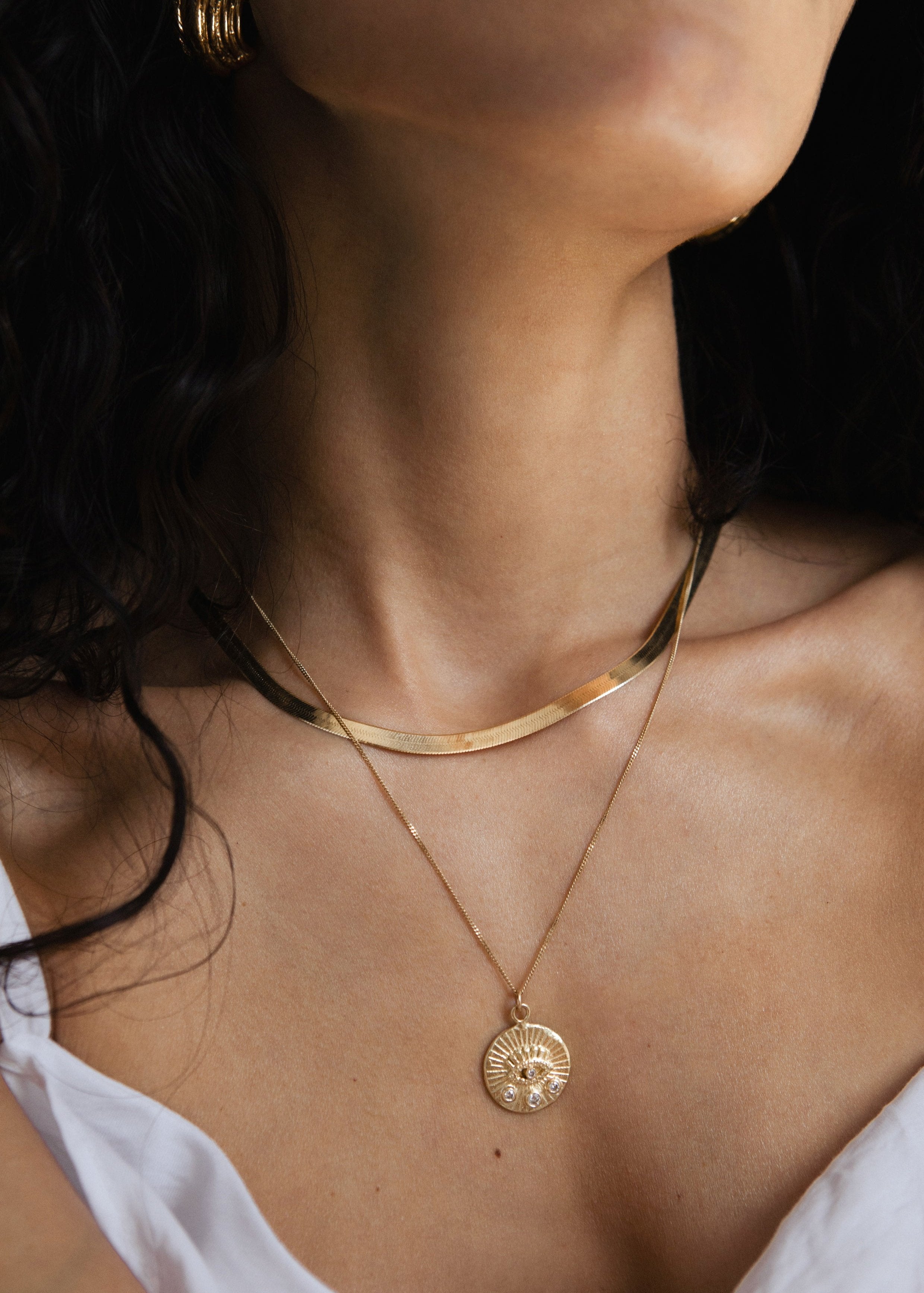 Diamond Illuminating Eye Necklace