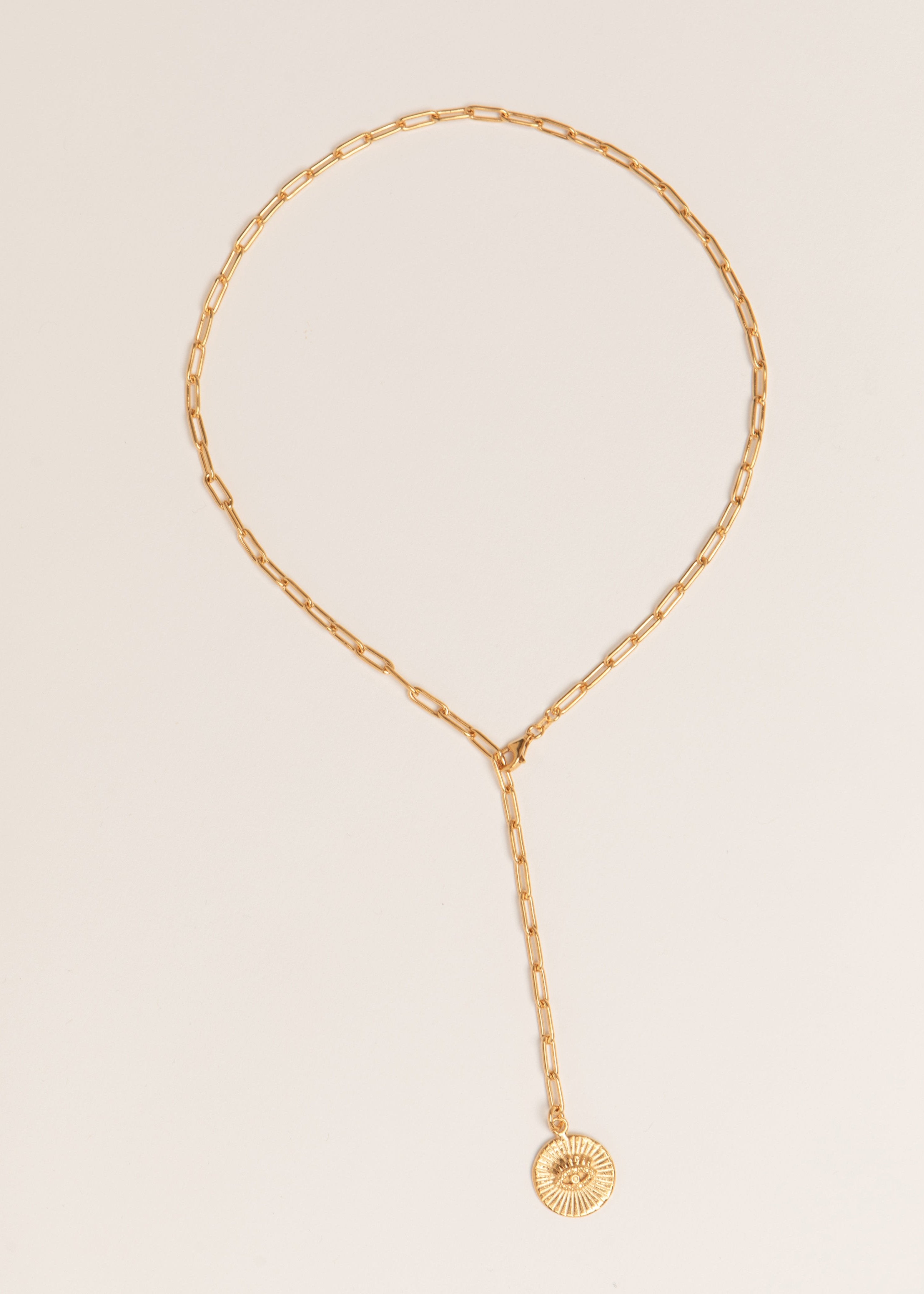Illuminating Eye Lariat Necklace