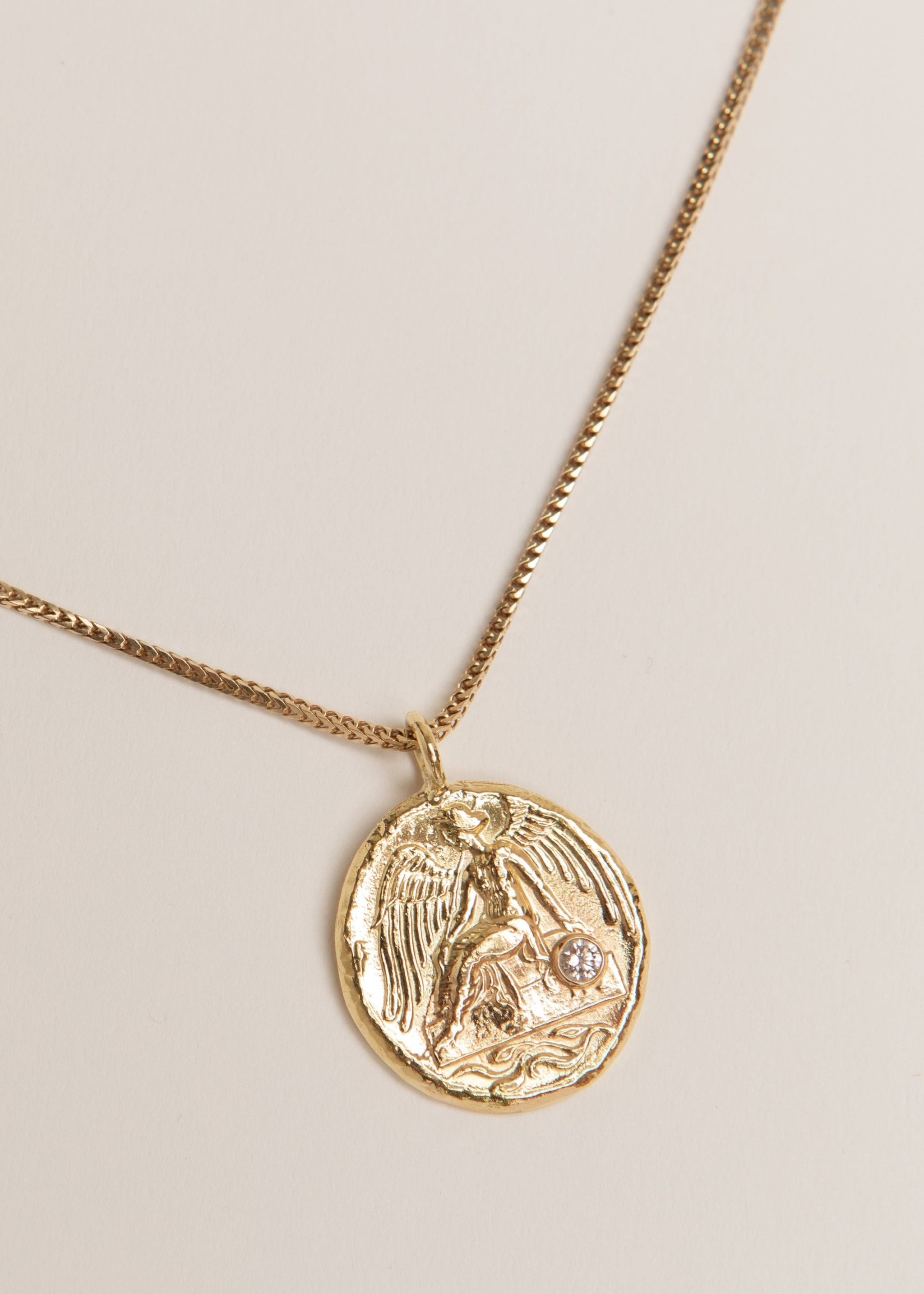 Diamond Winged Victory Necklace