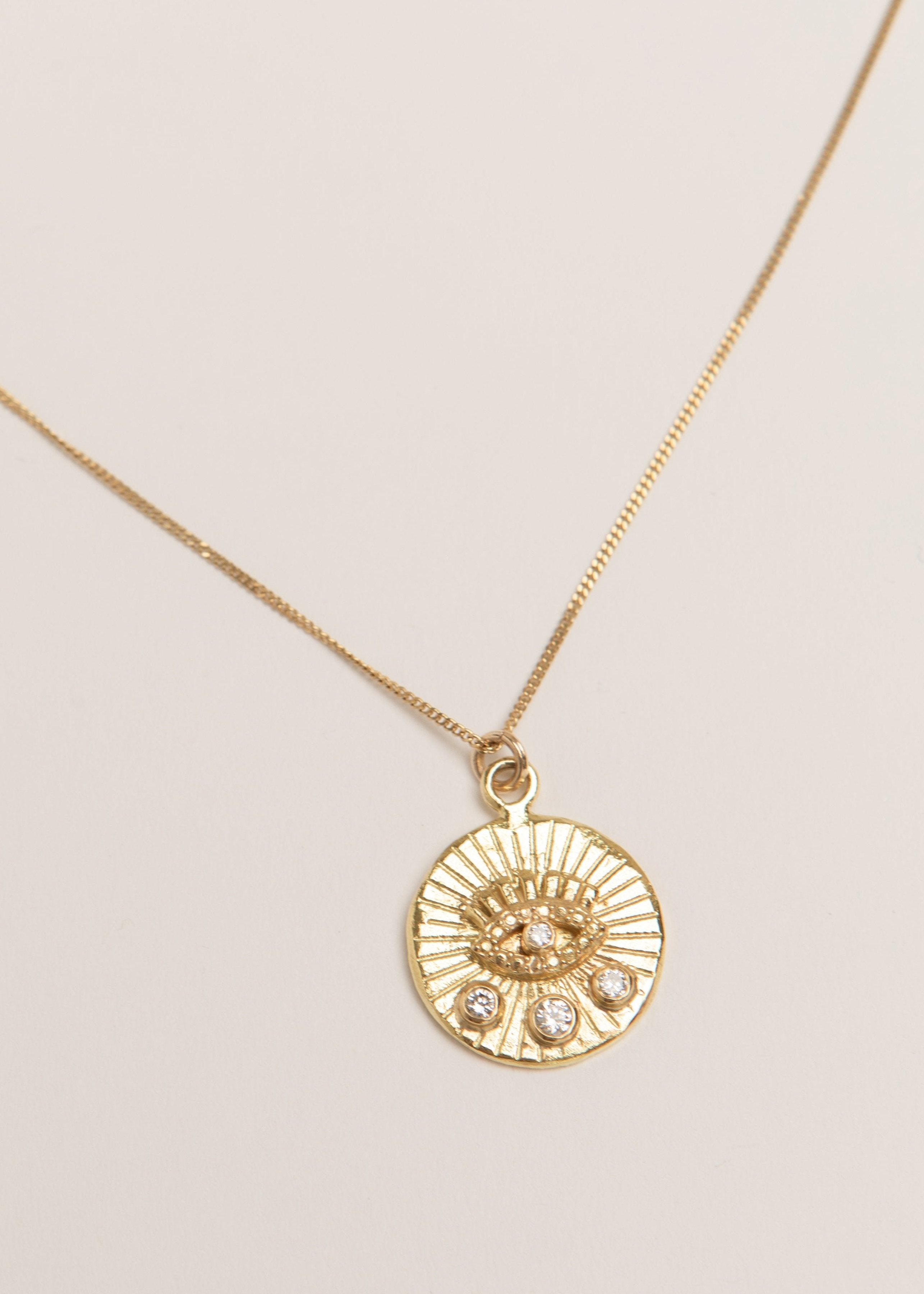 Diamond Illuminating Eye Necklace
