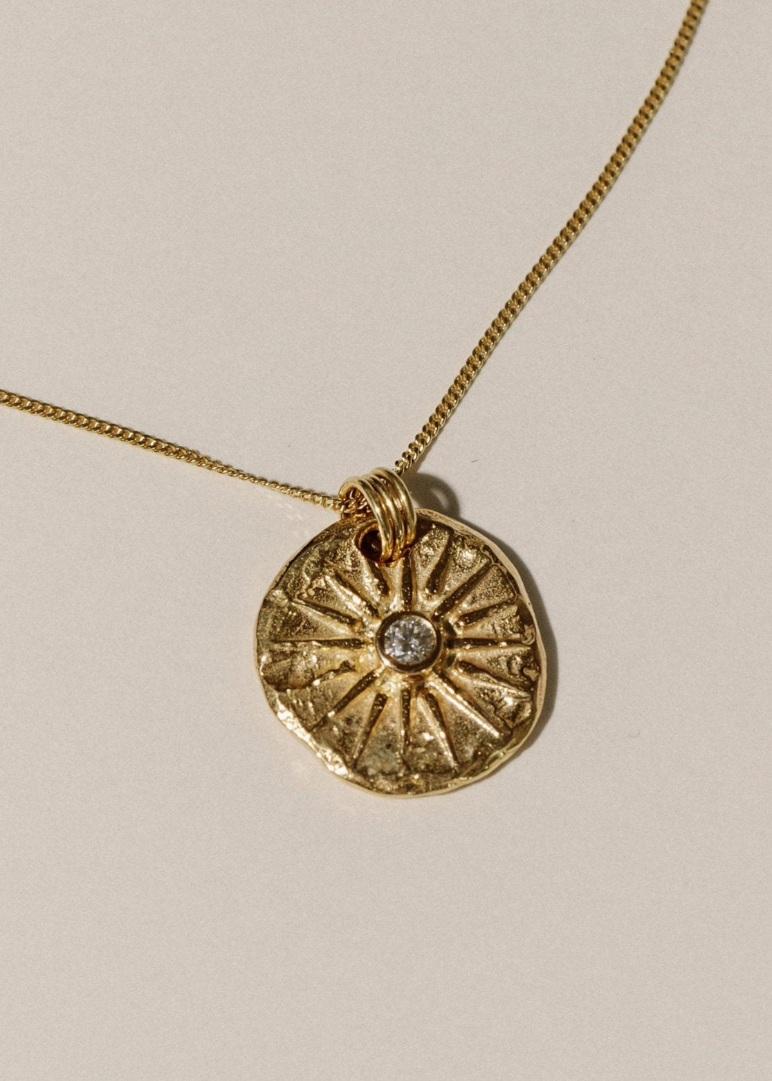 Diamond Unconquerable Sun Necklace