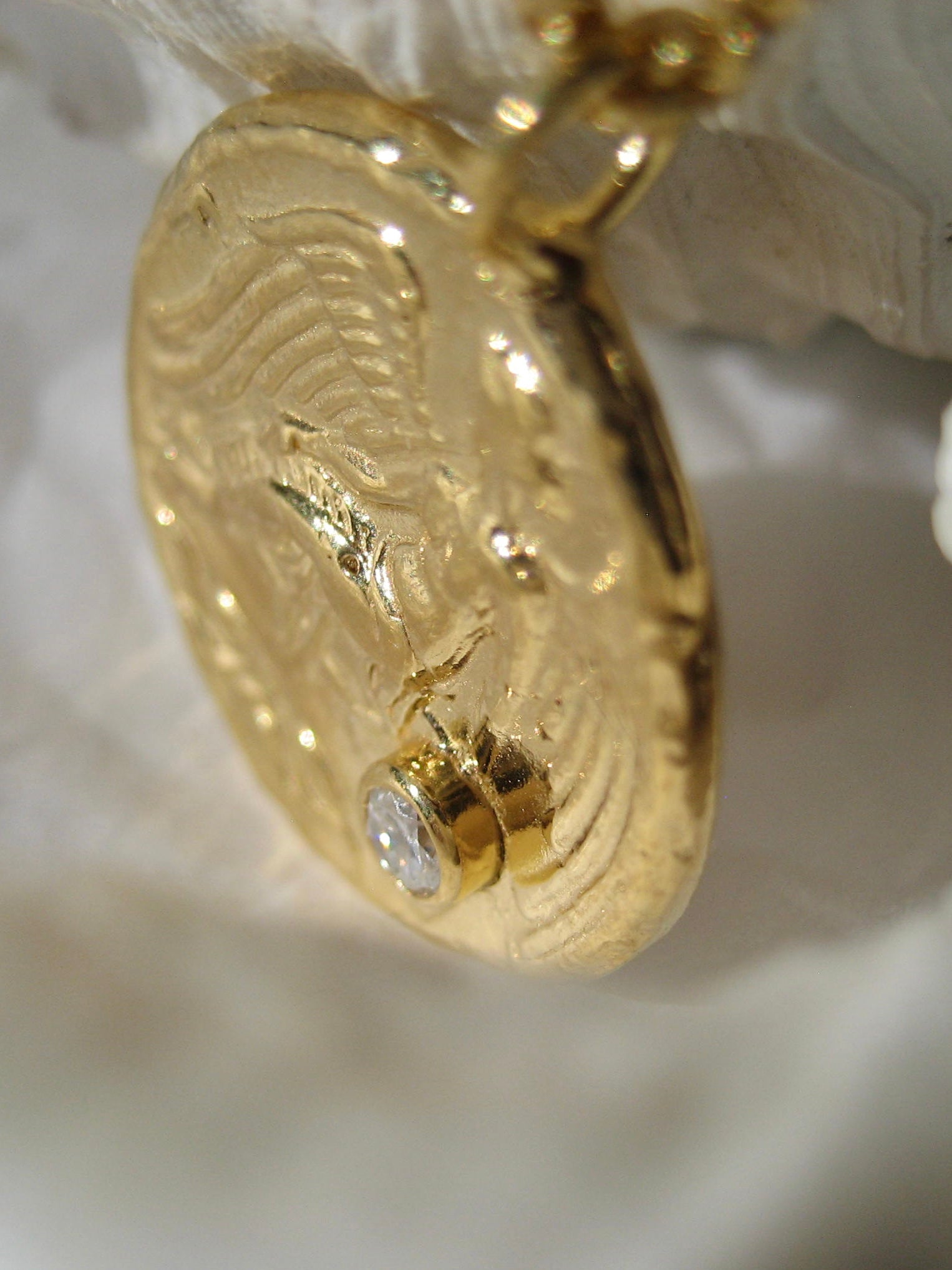 Diamond Winged Victory Necklace