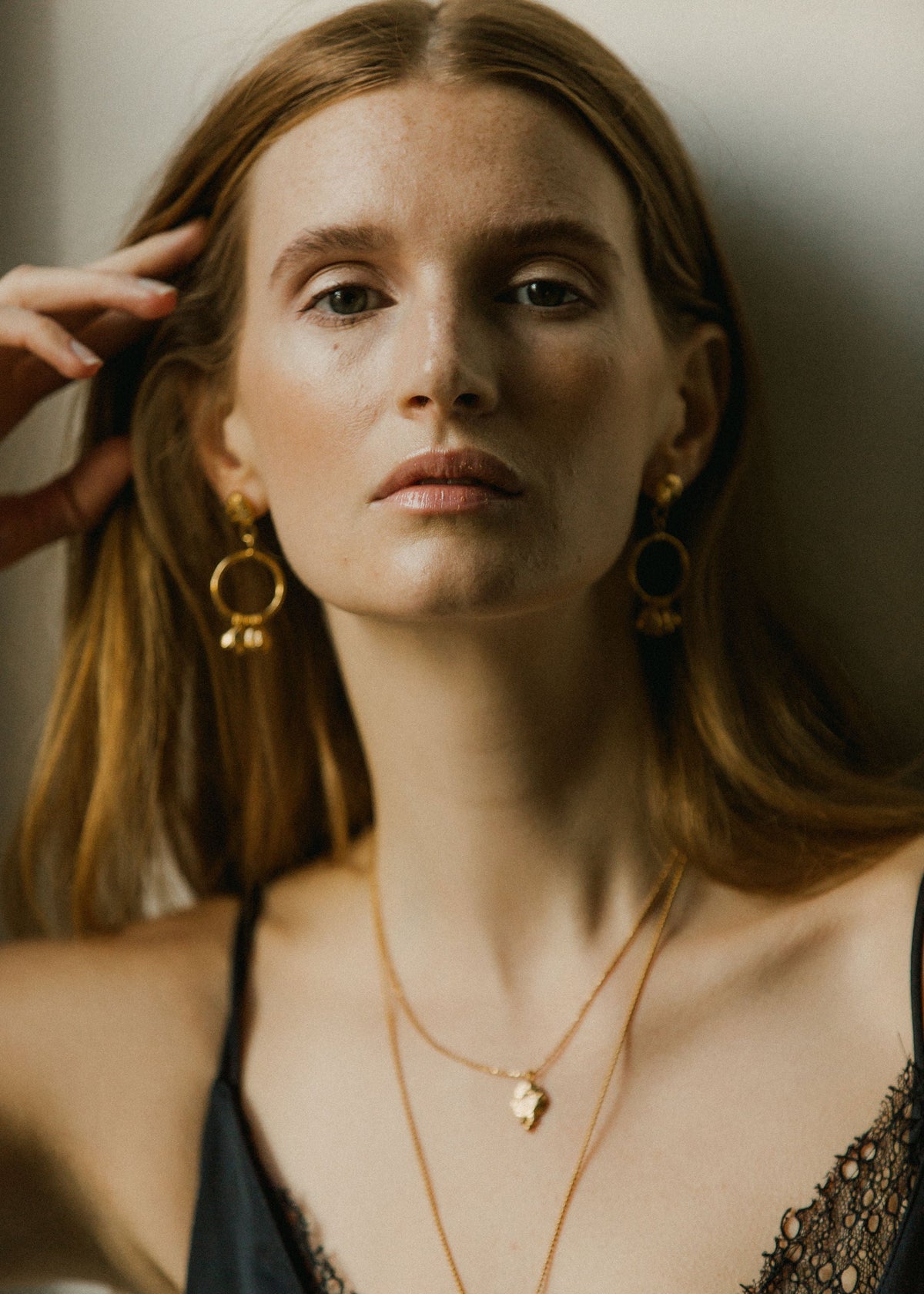 Two Crowned Angels Earrings