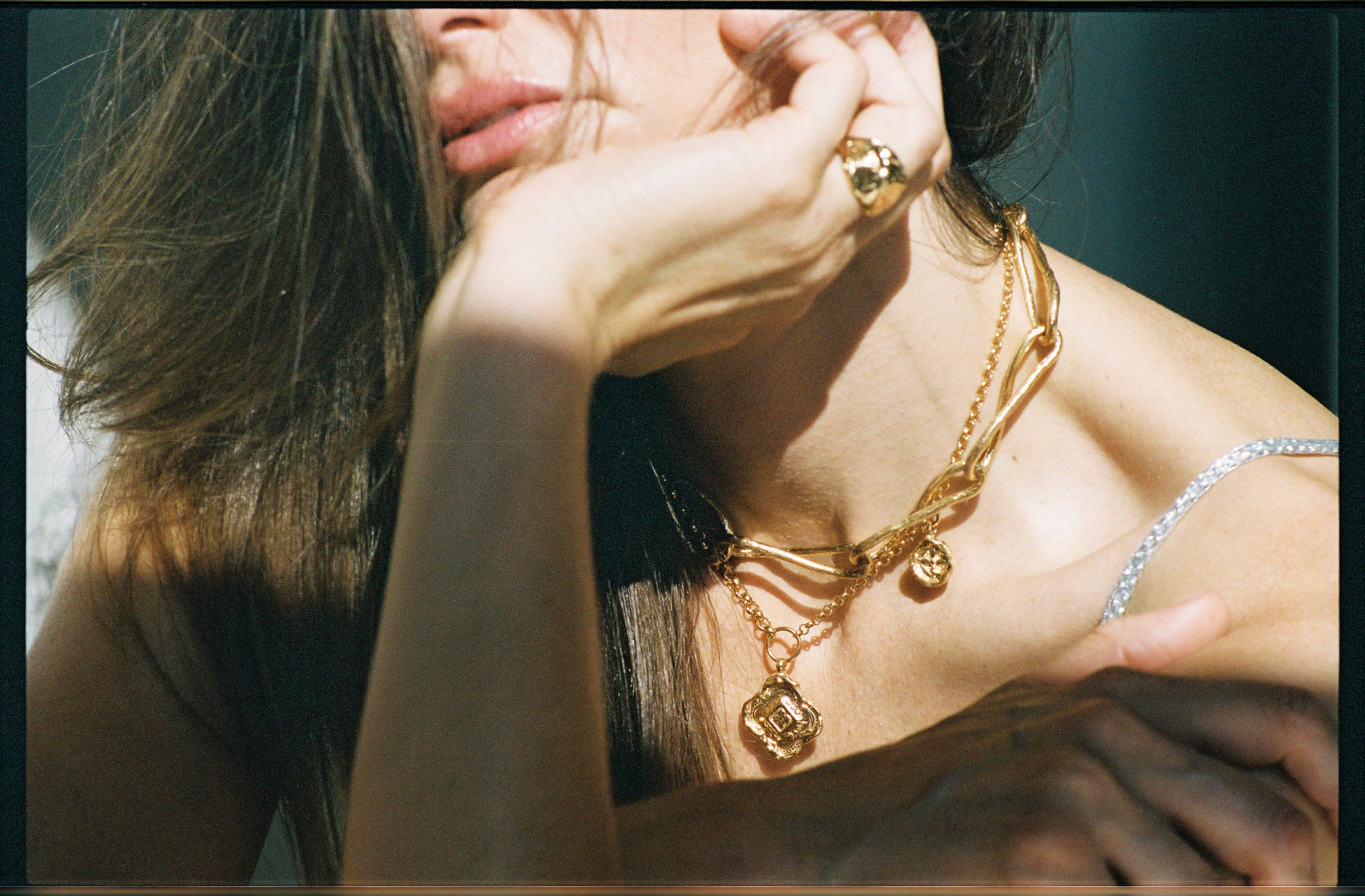 Colliding Compass Necklace