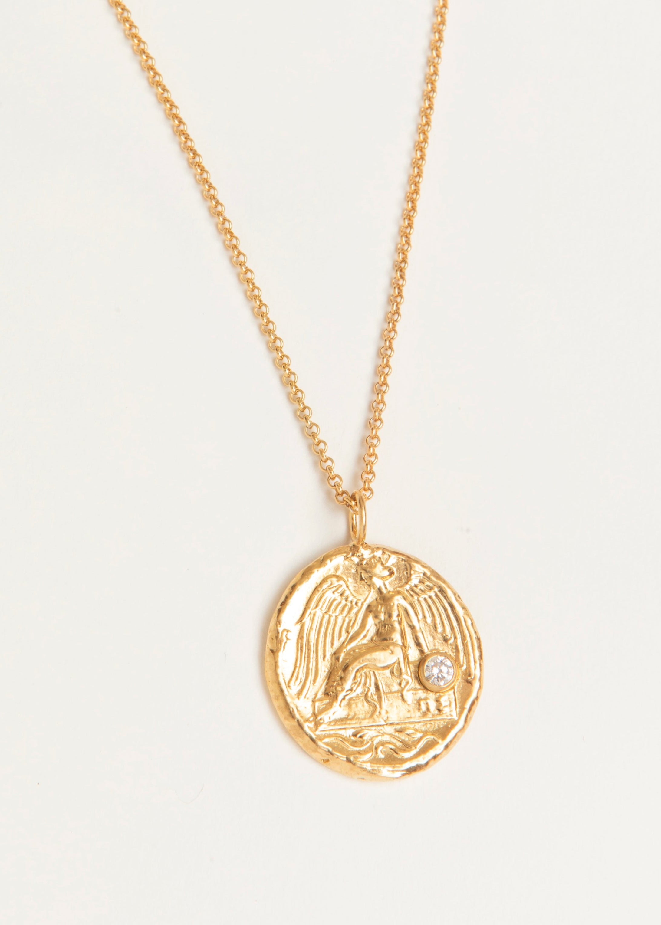 Diamond Winged Victory Necklace